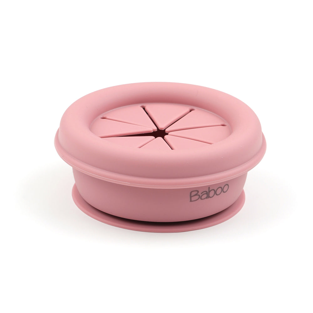 Food container with lid - Pink | Baboo