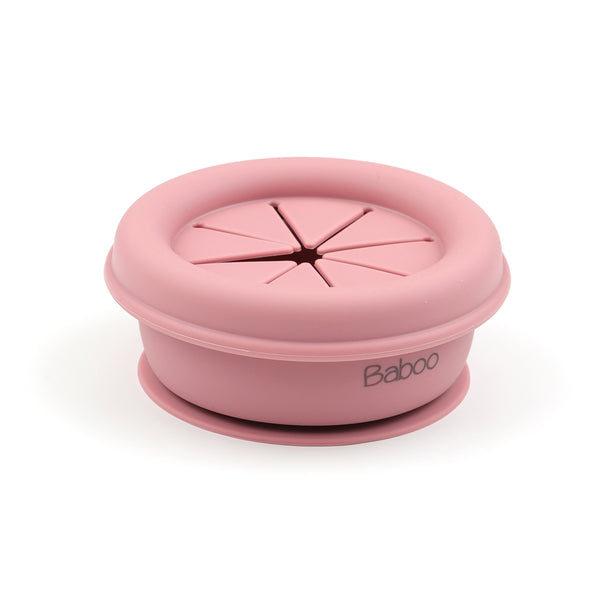 Food container with lid - Pink | Baboo